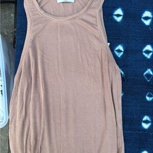 Babaton Ribbed Tank Top in Tan